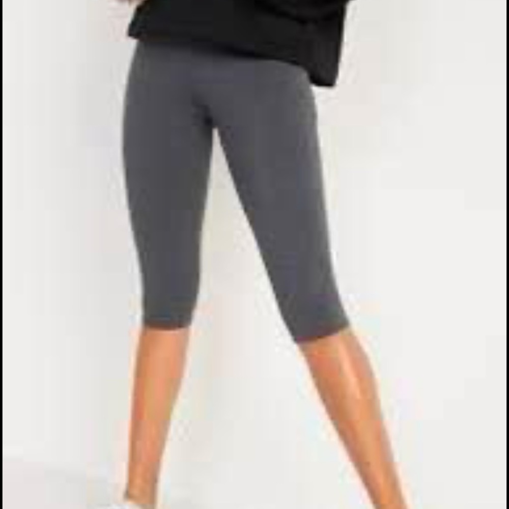 High waisted cropped leggings